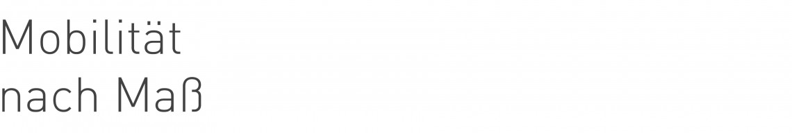 Texttafel für diese einzelne Webseite mit Beschriftung Mobilität nach Maß